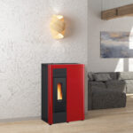 Poêle à granulés Virna – Acier Bordeaux – 14,5 kW – LA NORDICA EXTRAFLAME – Image 2