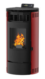 UMBRELLA® Poêle à granulés PR8 – 9 kW – Rouge – Chauffage performant et connecté – Image 4