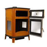 Poêle en fonte émaillée avec four – 100 % fonte – Mustard – 20 kW – Fabrication Turquie – Image 4