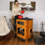 Poêle en fonte émaillée avec four – 100 % fonte – Mustard – 20 kW – Fabrication Turquie – Image 16