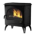 Poêle à bois Godin Courances 388113A — 7 kW, Fonte, Noir Mat