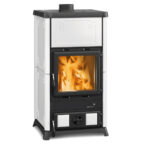 Poêle à bois La Nordica Extraflame "Fedora" — Fonte, Majolique Blanche, 8,3 kW – Image 2