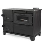 Poêle à bois en fonte avec four – 10 kW – Noir mat – Modèle SÜSLER001 – Image 8