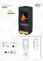 Poêle à bois ROYCE en fonte — 11,8 kW, performant et élégant – Image 8