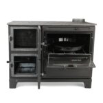 Poêle à bois en fonte avec four – 10 kW – Noir mat – Modèle SÜSLER001 – Image 6