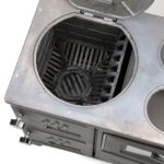 Poêle à bois en fonte avec four – 10 kW – Noir mat – Modèle SÜSLER001 – Image 4